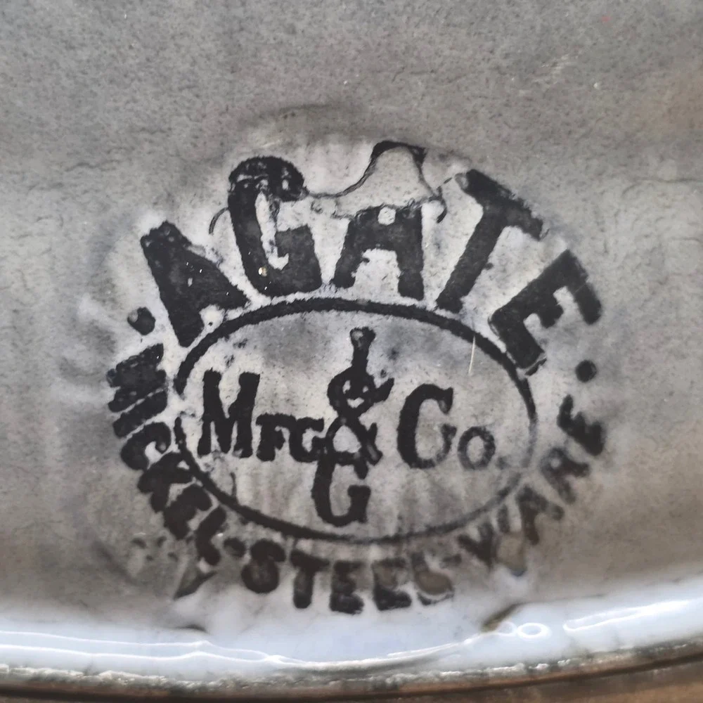 Antique Agate Pudding Mold L G Mfg Co Graniteware Nickel Steel Ware